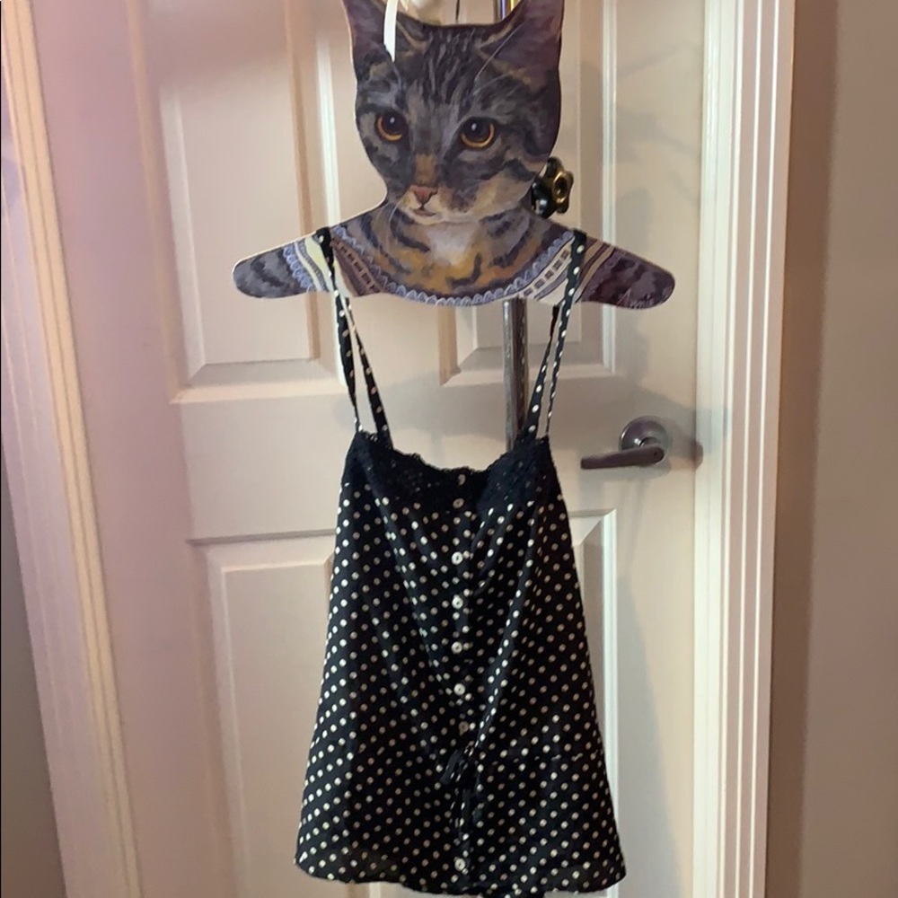 Polka dot dressy tank top!